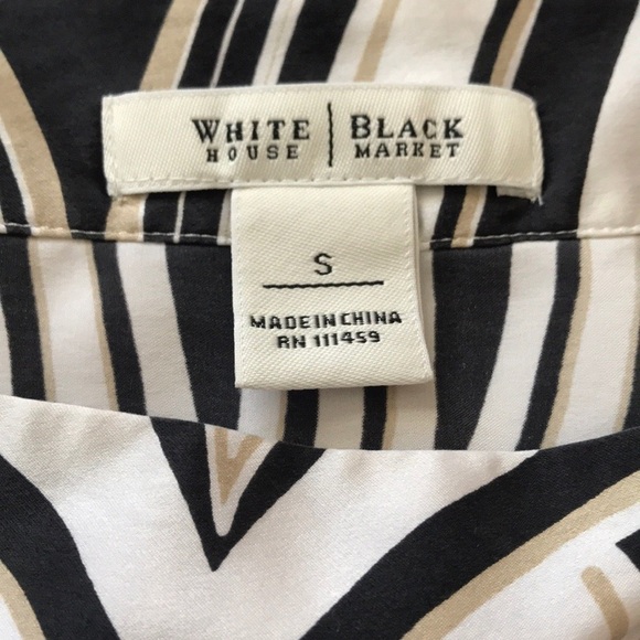 WHBM 100% Silk Tunic Top Blouse Size Small Career Casual Business Date - Picture 6 of 7